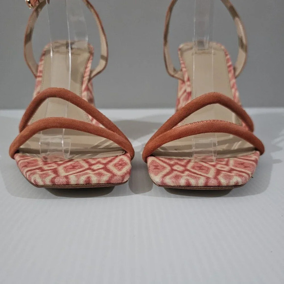 NEW Sam Edelman Kia Heel Size 11 Terracotta Pink Suede Block Strappy - Picture 6 of 13